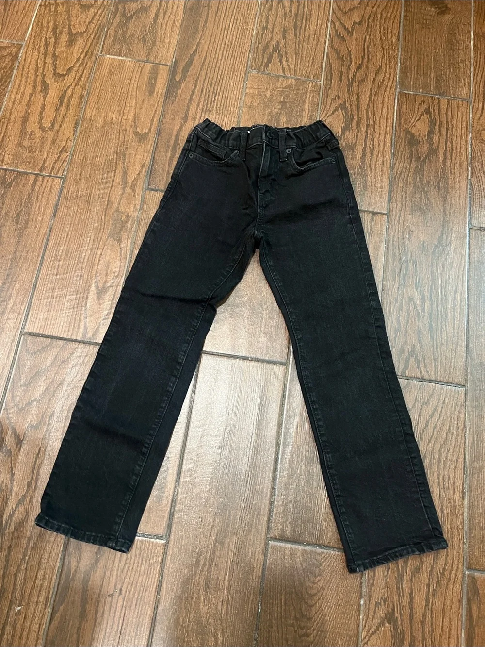 Boys Old Navy Straight Leg Jeans in Black and Blue Denim